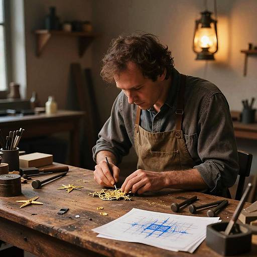 Hiram Master Craftsman Workshop Scene