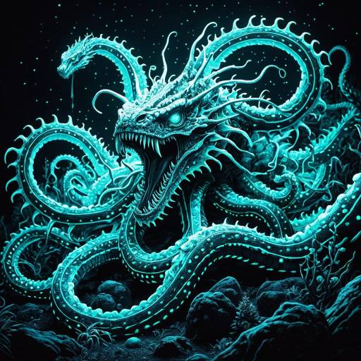 Bioluminescent Fantasy Hydra Bioluminescent Fantasy Hydra
