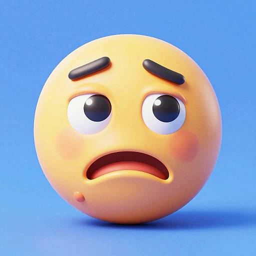 3D Detailed Disgust Emoji
