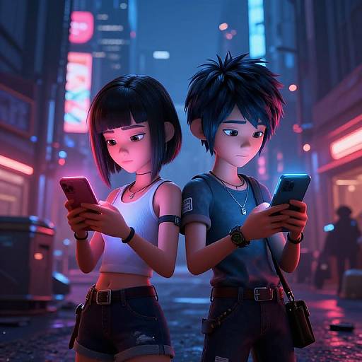 Pixar Cyberpunk Tokyo Teens