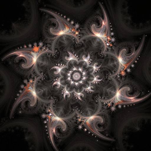 Kaleidoscopic Fractal Landscape Art