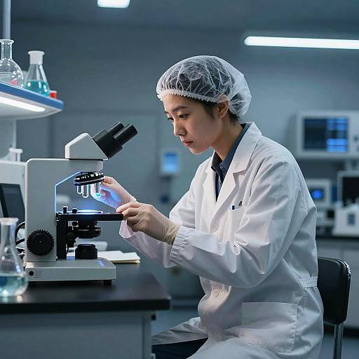 Dynamic 8w7 in Futuristic Biology Lab