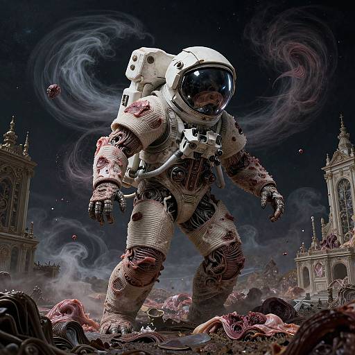 Biomechanical Astronaut Wasteland Dream