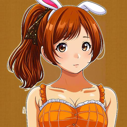 Illustration of Abe nana, idolmaster in the style of Mocha (cotton)