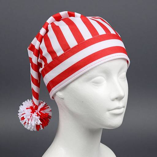 Festive Candy Cane Hospital Hat