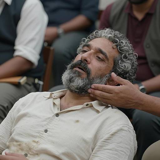 Relaxed Bearded Man in Casual Setting