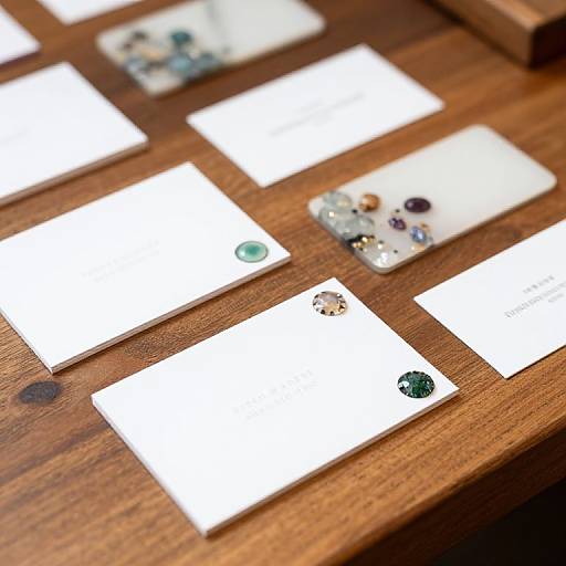 Gemstone Resin Business Cards Display