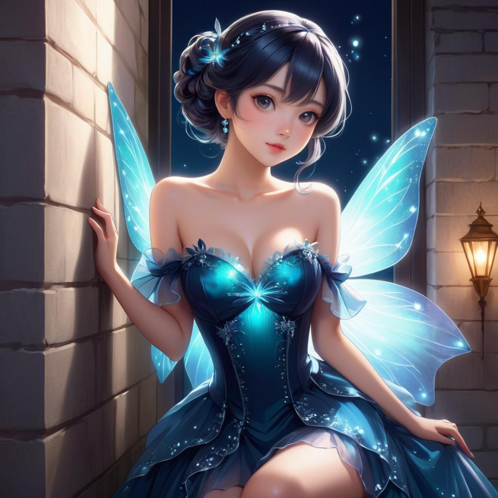 Playful Fairy in Elegant Ecchi Art