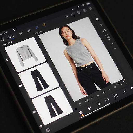 Online Clothes Photo Editor Interface