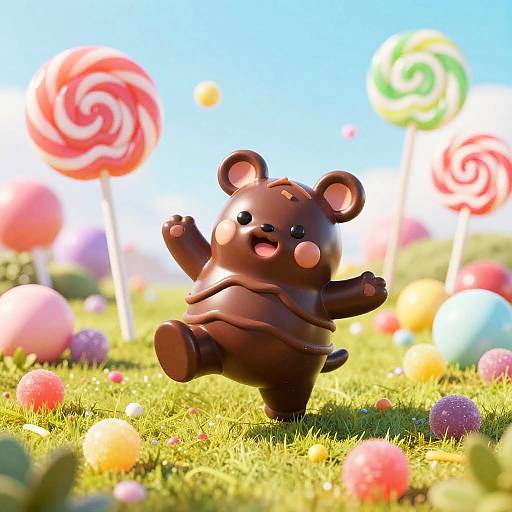 Whimsical Candy Creature in Fantasy