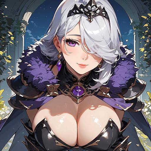 Seductive Knight in Enchanted Garden