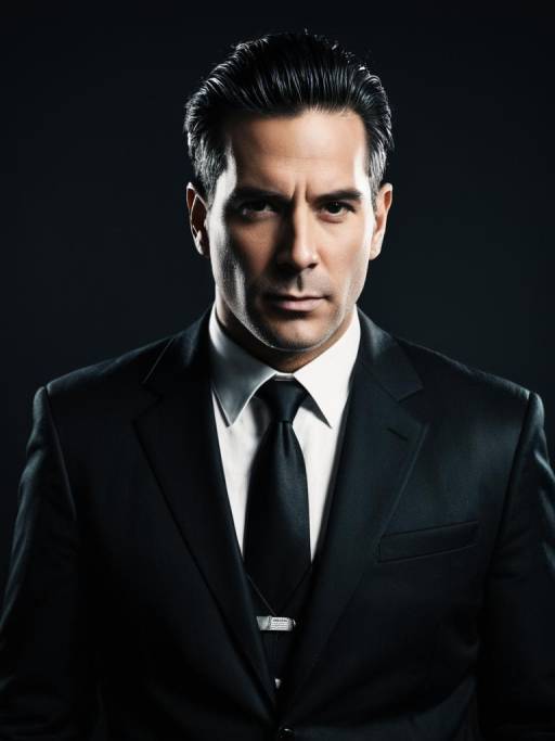 Man in Black Suit Professional Portrait