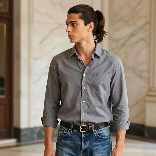 Sleek Ponytail Fashion Editorial