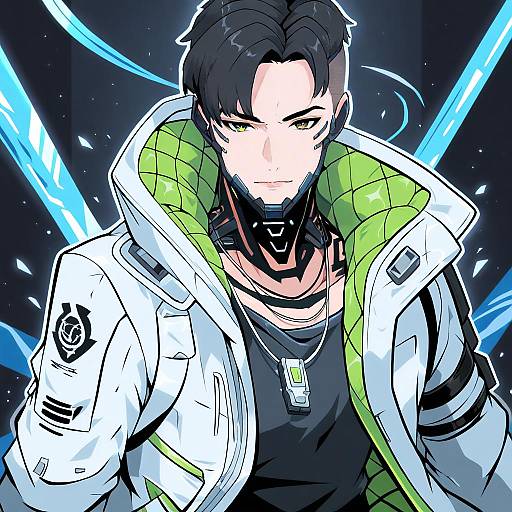 Illustration of Crypto (apex legends), apex legends in the style of Moral cacoethes