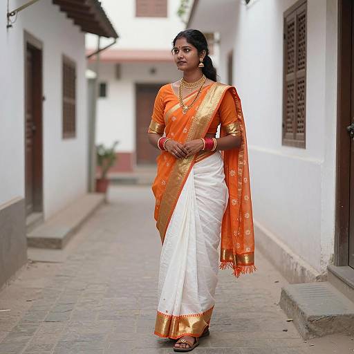 Young Woman in Traditional Rajasthani Attire