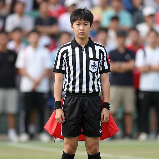 Boy in Referee Costume