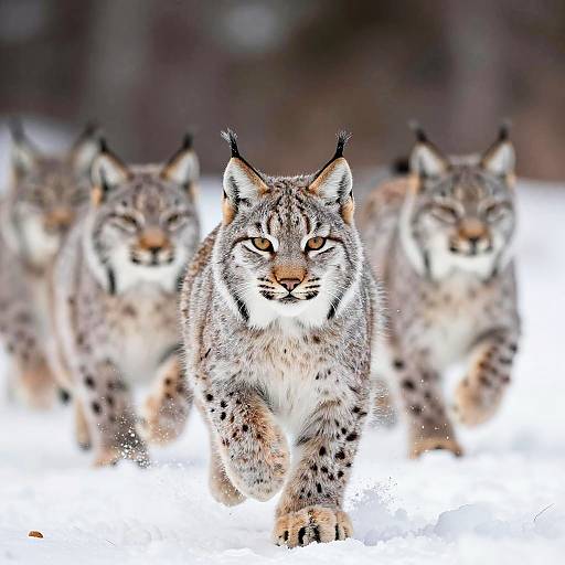 Macro Sprint: Arctic Lynx Kitten Close-Up