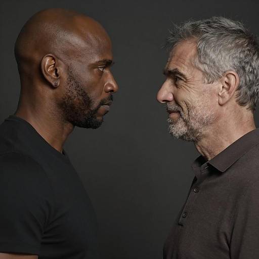 Portrait of Two Men in Contrast