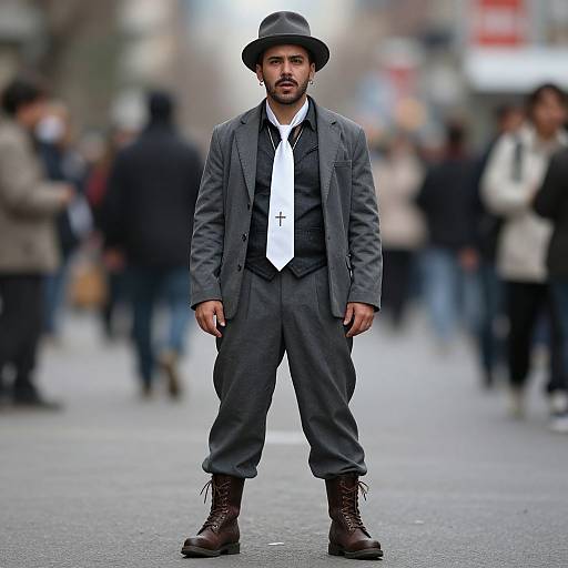 Stylish Crazy Costume Male Portrait