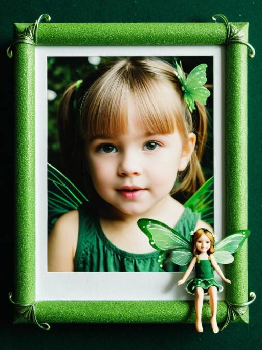 Enchanting Kids Photo Frame with Fairy