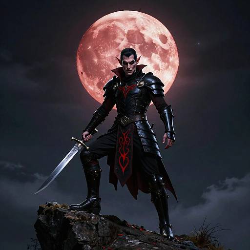 Drow Vampire on Cliff Edge