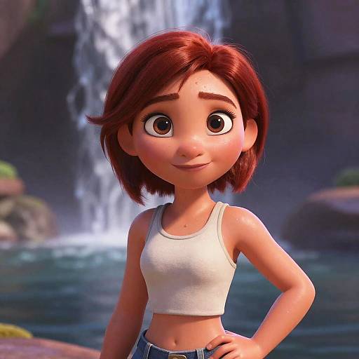 Ultra-Realistic Redhead Woman Portrait