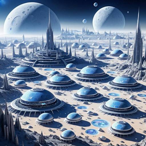 Lunar Colony Cityscape: A Futuristic Vision