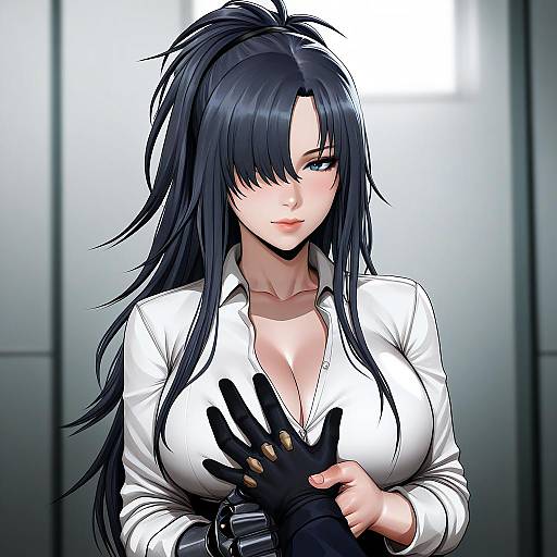 Illustration of Angelia (girls' frontline), girls' frontline in the style of Cherry-gig