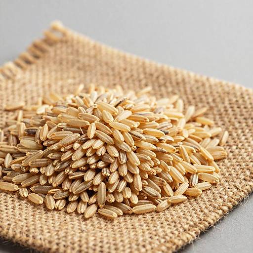 Close-Up of Light Brown Rice Grains