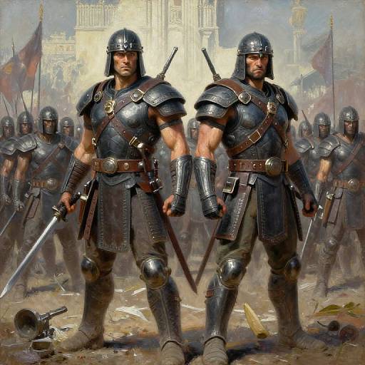 Ink Cartridge Warriors in Armor