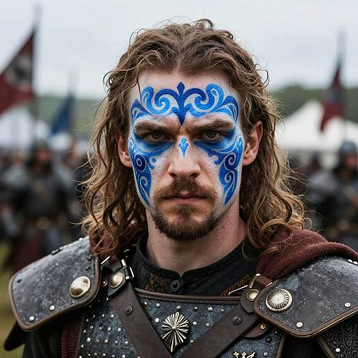 Braveheart Scottish Warrior Portrait
