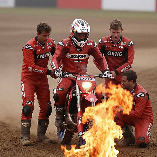 Intense Rescue of Fire-Ridden Bikers