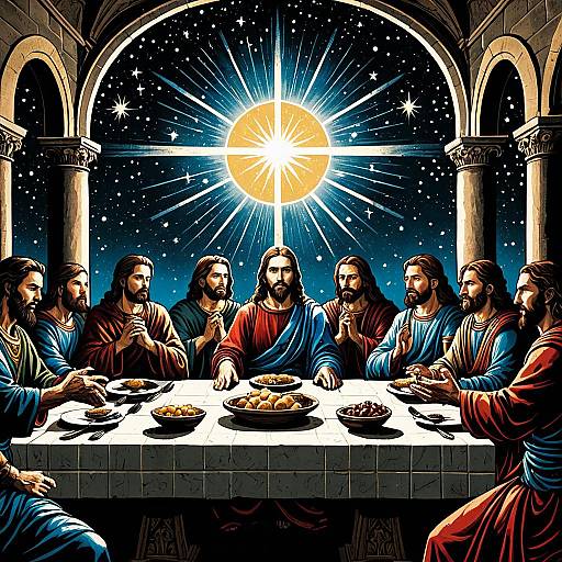 Celestial Last Supper Reimagined