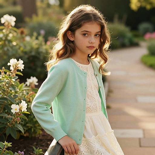 Golden Hour Botanical Fashion Portrait