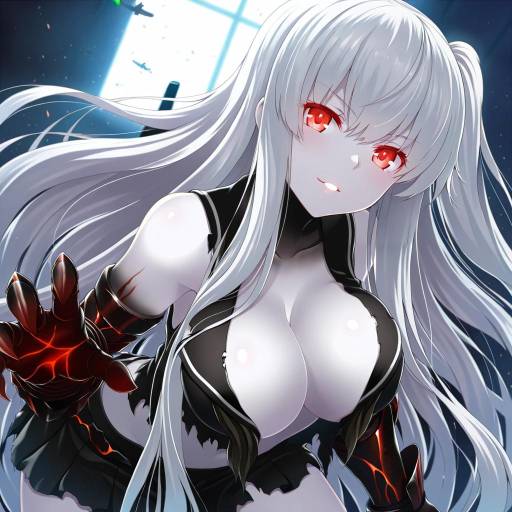 Illustration of Aircraft carrier princess, kantai collection in the style of Hajika