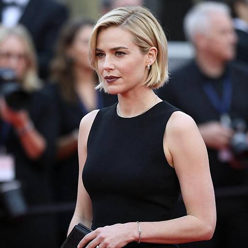 Chic Portrait of a Stylish Blonde Woman