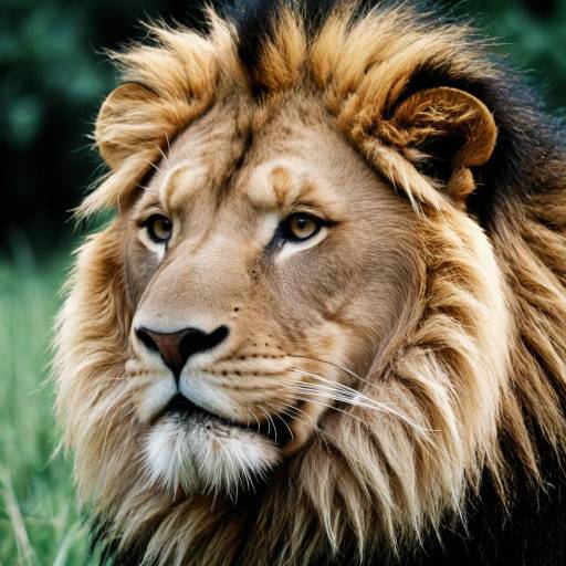 Photorealistic Lion as a Human Portrait Photorealistic Lion as a Human Portrait