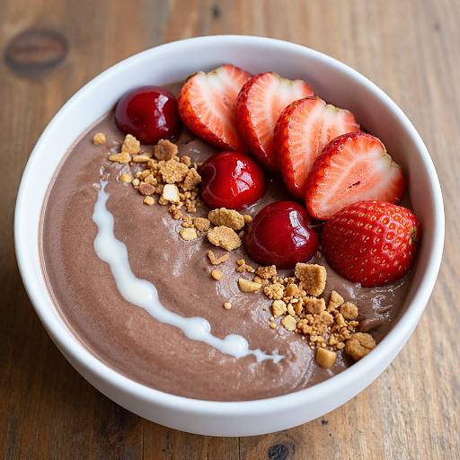 Elegant Hot Chocolate Smoothie Bowl