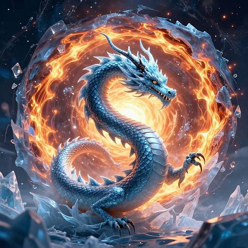 Serpentine Dragon Between Ice and Fire