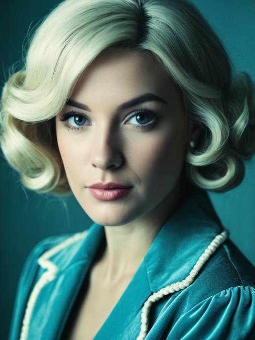 Woman in Vintage Style Costume Headshot
