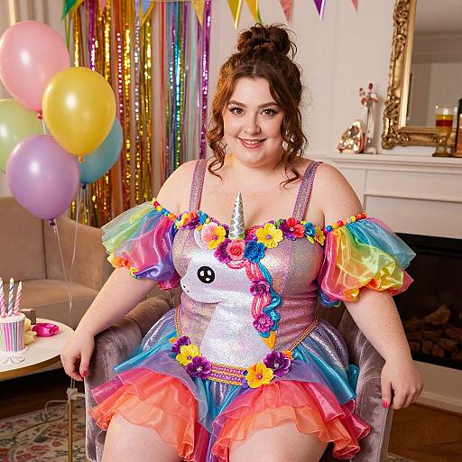 Vibrant Plus-Size Birthday Celebration