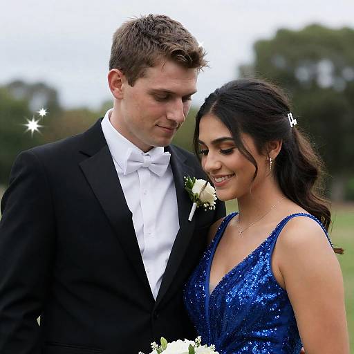 Romantic Couple in a Sparkling Setting