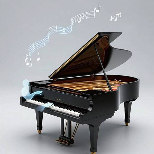 Zero Gravity Piano with Ghostly Conductors