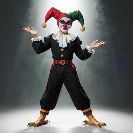 Vibrant Solo Jester Character Design Vibrant Solo Jester Character Design
