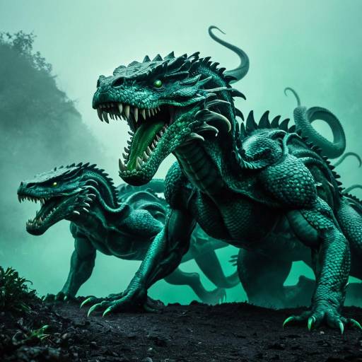 Hyper-Realistic Hydra Emerging from Fog Hyper-Realistic Hydra Emerging from Fog