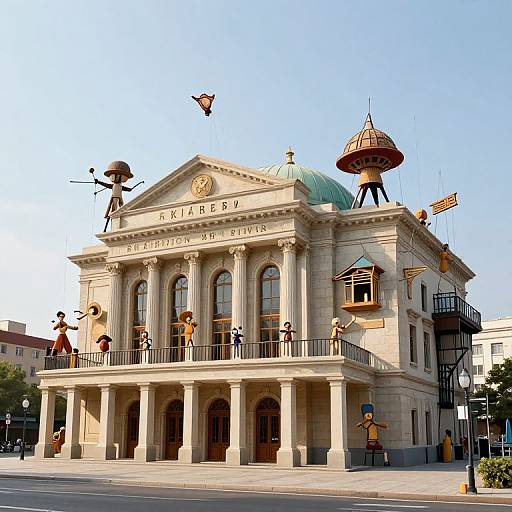 Mixed Media Puppet Theatre Architecture