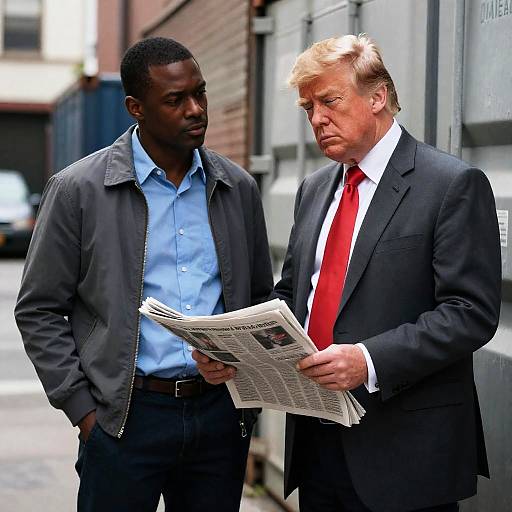 Serious Encounter in Urban Alley