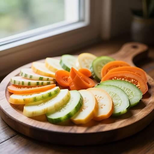 Artistic Vibrant Vegetable Platter