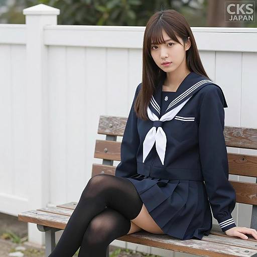 Japanese Schoolgirl in Natural Light