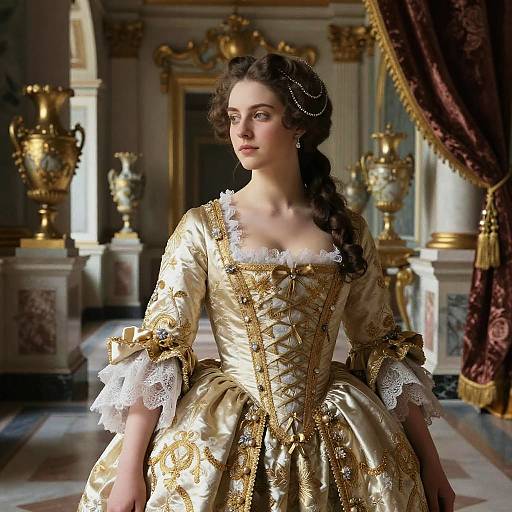 Baroque Portrait of Elegant Woman